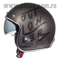 Casca MT Le Mans SV Outlander maro metalic/negru mat (ochelari soare integrati)